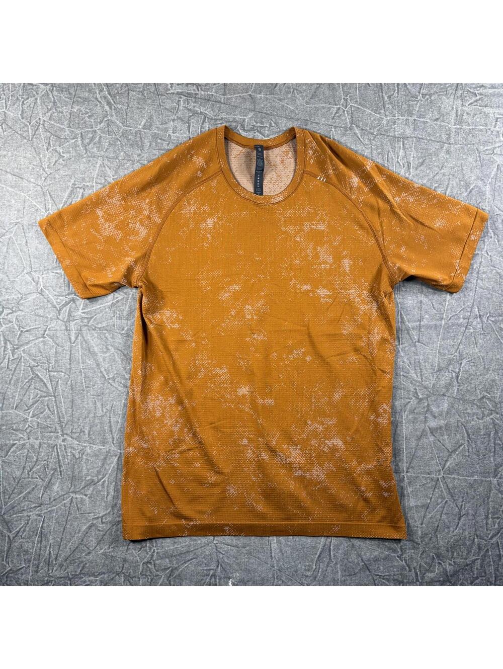 Lululemon Shirt Women's M Orange Training Athletic